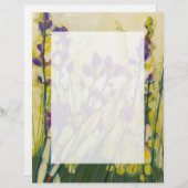 Camas in Bloom Floral Stationery 8 1/2 x 11 (Voorkant / Achterkant)