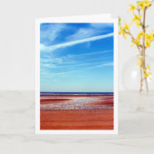 Camber Sands, zonnig strandlandschap Kaart (Gele Bloem)