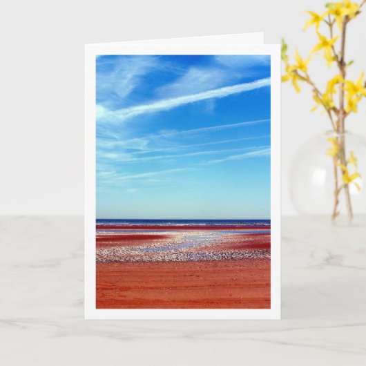 Camber Sands, zonnig strandlandschap Kaart (Gele Bloem)