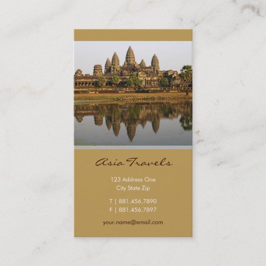 Cambodge| Carte de profil personnalisée de la phot (Devant)
