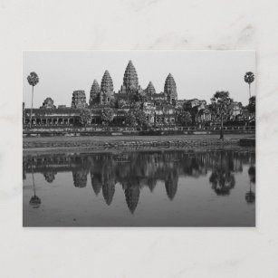 Cambodge  Carte postale B&W de Angkor Vat Travel P