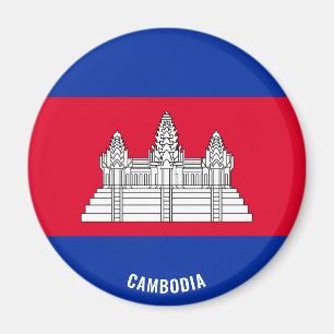 Cambodge Drapeau Charme Le Magnet Patriotique