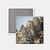 Cambodge Temple ruines Magnet (Recto/Verso)