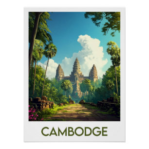Cambodge-weergave Perfect Poster
