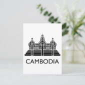 Cambodia Angkor Wat Briefkaart (Staand voorkant)