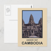 Cambodia Angkor Wat Briefkaart (Voorkant / Achterkant)