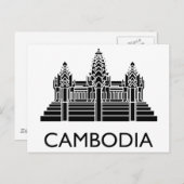Cambodia Angkor Wat Briefkaart (Voorkant / Achterkant)