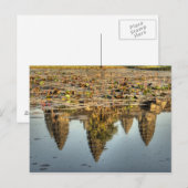 Cambodia, Angkor Wat. Weerkaatsing van tempel Briefkaart (Voorkant / Achterkant)