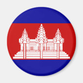 Cambodia Flag KH Magneet