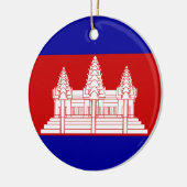 Cambodia Flag Ornament (Links)