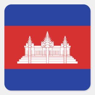 Cambodia Flag Sticker