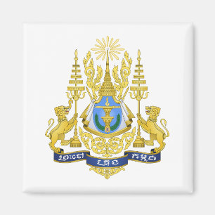 Cambodia land wapen wapenschild symbool embleem vl magneet