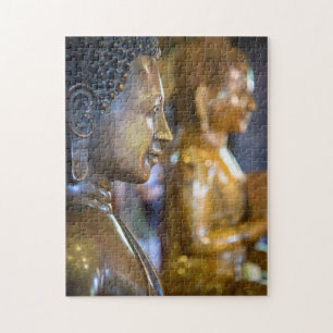 Cambodia, Phnom Penh. Boeddhabeelden Legpuzzel