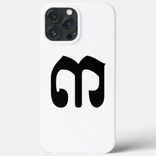 Cambodiaans Nummer 3 / Drie / ៣ (Bei) Khmer Schrif Case-Mate iPhone Case (Achterkant)