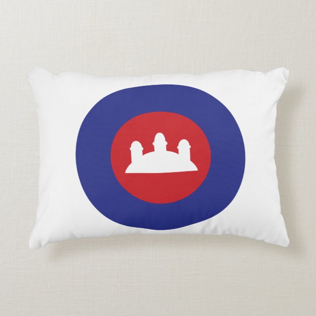 Cambodian Roundel Decoratief Kussen (Voorkant)