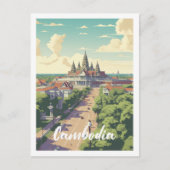 Cambodja Beroemde Reisplaats Briefkaart (Voorkant)