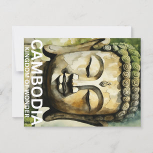 Cambodja-briefkaart Briefkaart