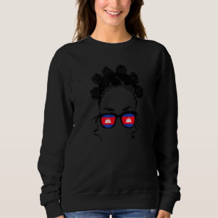 Cambodja Cambodja Khmer Sunglass Flag Day Proud B Trui