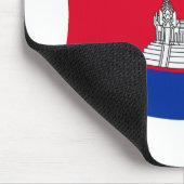 Cambodja Flag Mousepad Muismat (Hoek)