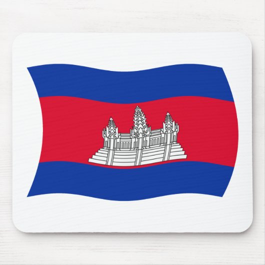Cambodja Flag Mousepad Muismat (Voorkant)