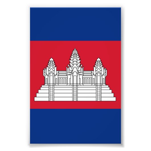 Cambodja Foto Afdruk (Voorkant)