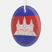 Cambodja Glas Ornament (Voorkant links)