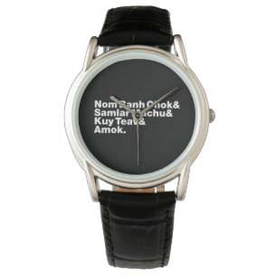 Cambodja / Khmer Street Food Horloge