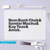 Cambodja / Khmer Street Food Tissuepapier (Craft)