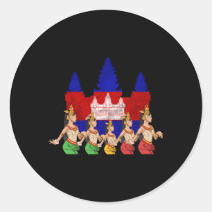 Cambodja Khmer Traditional Dance Apsara Ronde Sticker