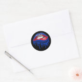 Cambodja Lips Pride Root Flag Ronde Sticker (Envelop)