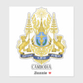 Cambodja Nationale wapenstilstand Sticker (Vel)