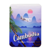 Cambodja "Reis naar avontuur" Magneet (Verticaal)