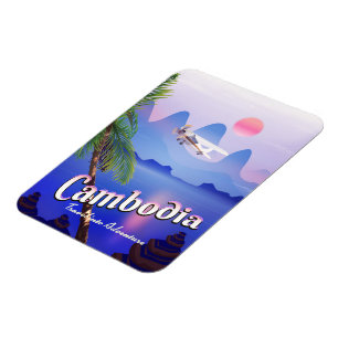 Cambodja "Reis naar avontuur" Magneet