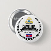 Cambodja Ronde Button 5,7 Cm (Voorkant /achterkant)