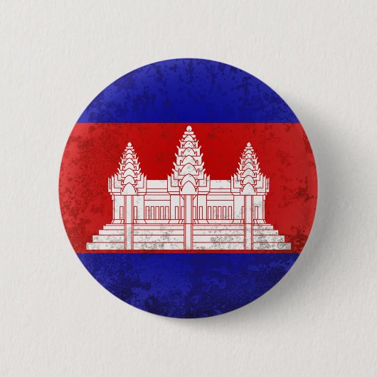 Cambodja Ronde Button 5,7 Cm (Voorkant)