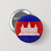 Cambodja Ronde Button 5,7 Cm (Voorkant /achterkant)