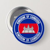 Cambodja-ronde Ronde Button 7,6 Cm (Voorkant /achterkant)