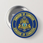 Cambodja-ronde Ronde Button 7,6 Cm (Voorkant /achterkant)