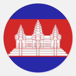 cambodja ronde sticker