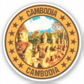Cambodja Sticker (Voorkant)