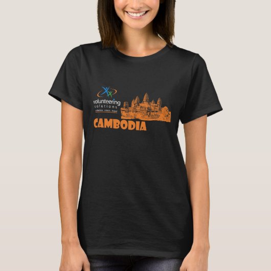 Cambodja T-shirt - Oplossingen voor vrijwilligersw (Voorkant)