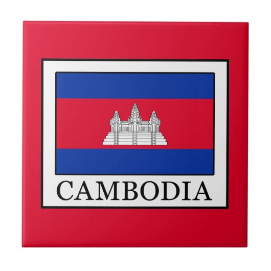 Cambodja Tegeltje (Voorkant)