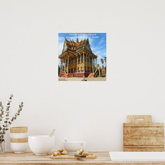 Cambodjaans boeddhistisch Poster voor tempel en be (Keuken)