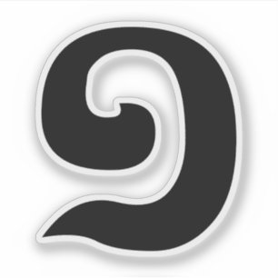 Cambodjaans nummer 1 / Eén / ១ (Muchara) Khmer Lan Sticker