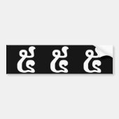 Cambodjaans nummer 5 / Vijf / ៥ (Pram) Khmer Scrip Bumpersticker (Voorkant)