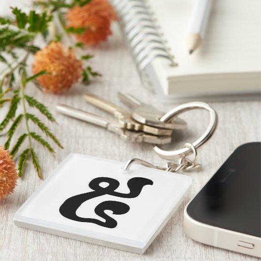 Cambodjaans nummer 5 / Vijf / ៥ (Pram) Khmer Scrip Sleutelhanger (Voorkant Rechts)