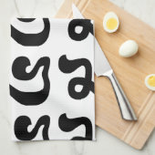 Cambodjaans nummer 5 / Vijf / ៥ (Pram) Khmer Scrip Theedoek (Quarter Fold)