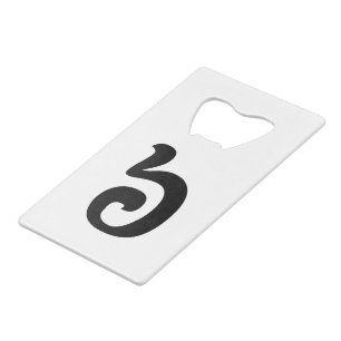 Cambodjaans nummer 6 / Six / ៦ (Pram Mucharj) Khme Kredietkaart Flessenopener