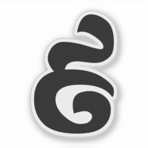 Cambodjaans nummer 9 / Nine / ៩ (Pram Buen) Khme Sticker