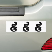 Cambodjaans nummer 9 / Nine / ៩ (Pram Buen) Khmer Bumpersticker (Op auto)